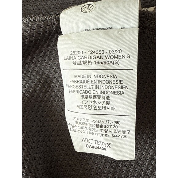 Arc'teryx Womens Gray Laina Cardigan Size SM Sweater Long Open Front Mid Thigh - Picture 6 of 10